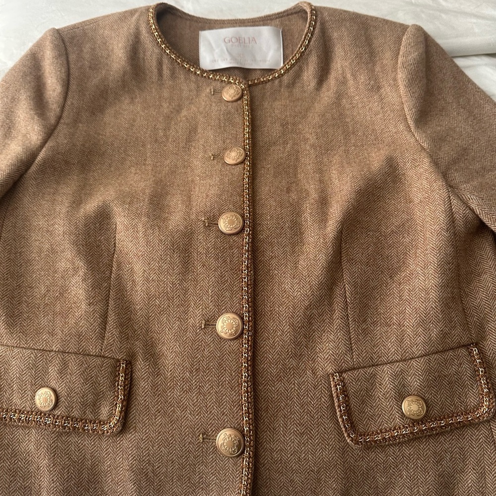 GOELIA Tan Women's Jacket - Picture 9 of 13